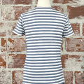 Liverpool Classic Knit Tee in White and Indigo Stripe-122 - Jersey Tops S/S (Dec - May)-Little Bird Boutique
