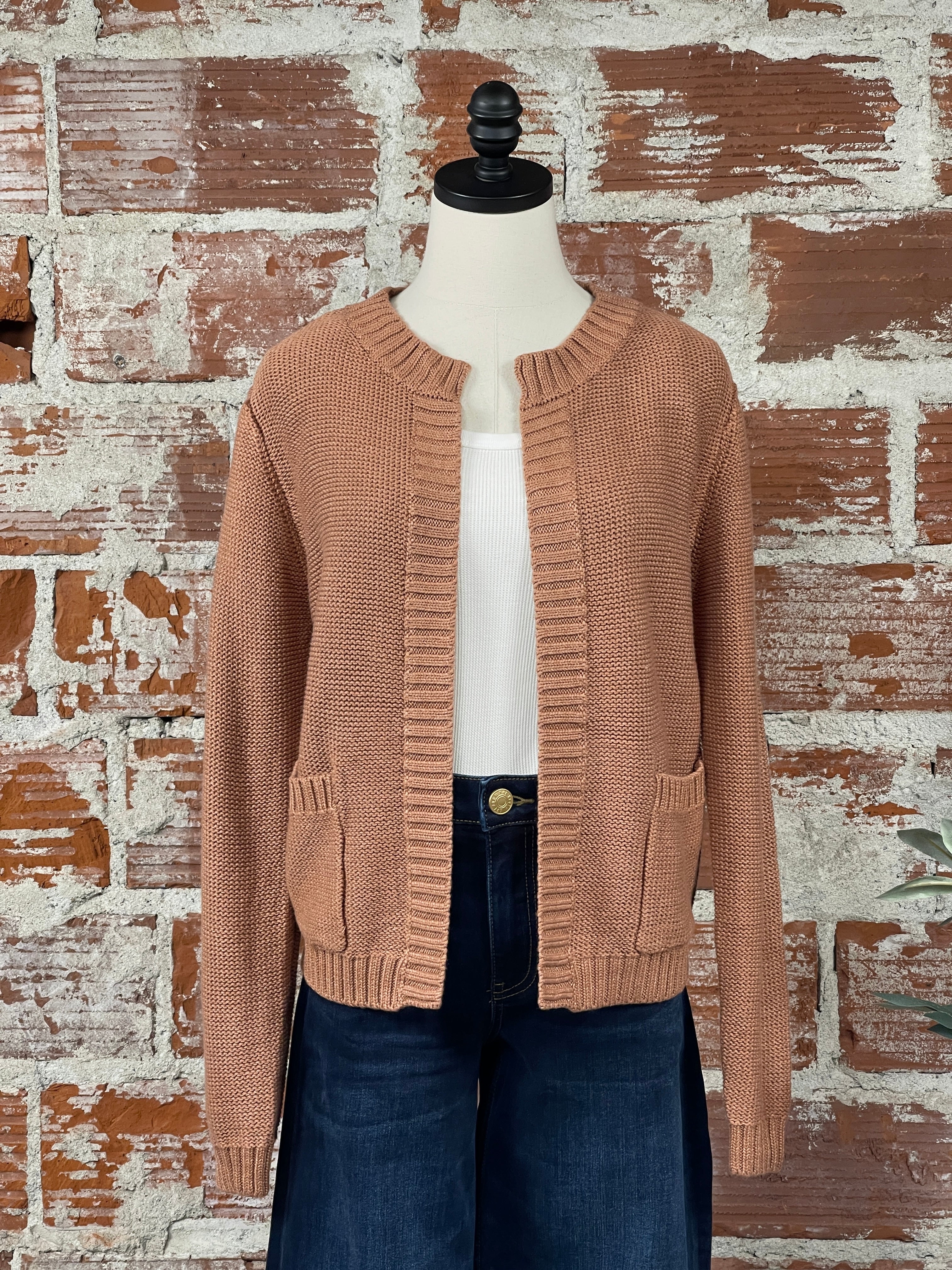 Kennedy Sweater in Terracotta-132 - Sweaters S/S (Dec - May)-Little Bird Boutique