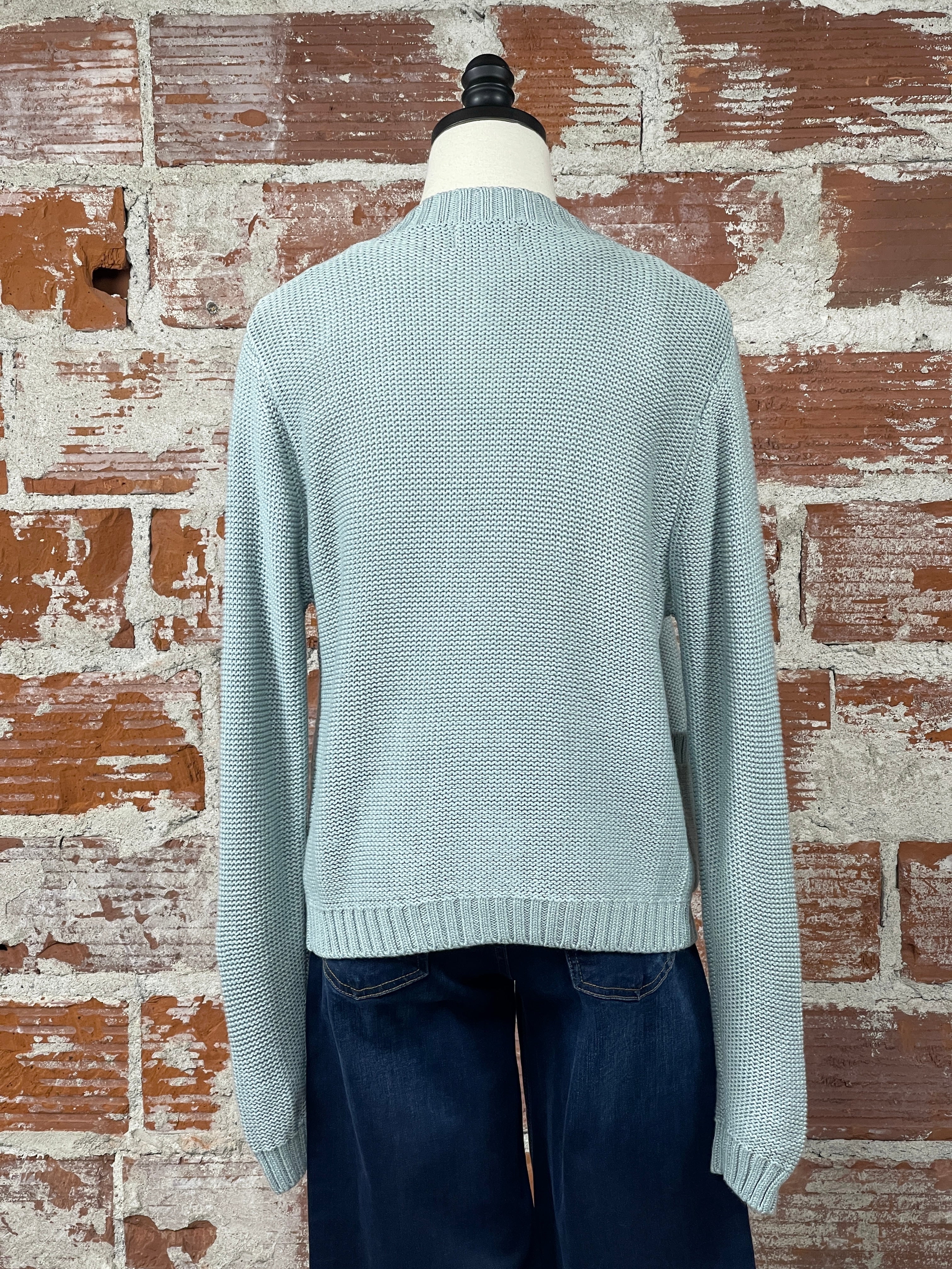 Kennedy Sweater in Retro Blue-132 - Sweaters S/S (Dec - May)-Little Bird Boutique