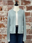 Kennedy Sweater in Retro Blue-132 - Sweaters S/S (Dec - May)-Little Bird Boutique