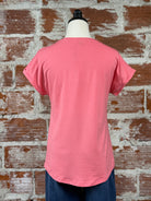 Pamila Top in Desert Rose-122 - Jersey Tops S/S (Dec - May)-Little Bird Boutique