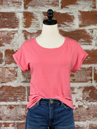 Pamila Top in Desert Rose-122 - Jersey Tops S/S (Dec - May)-Little Bird Boutique