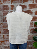 Natural Sleeveless Sweater-130 Sweaters-Little Bird Boutique