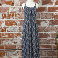 Moreau Dress in Navy Geo-152 Dresses - Long-Little Bird Boutique