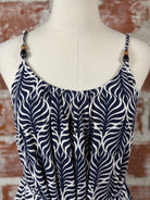 Moreau Dress in Navy Geo-152 Dresses - Long-Little Bird Boutique