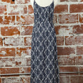 Moreau Dress in Navy Geo-152 Dresses - Long-Little Bird Boutique