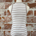 Sierra Tank in Taupe and Ivory Stripe-122 - Jersey Tops S/S (Dec - May)-Little Bird Boutique