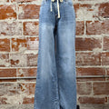 OAT NYC Baby Wide Leg Jeans in Bello Light Wash-210 Denim-Little Bird Boutique
