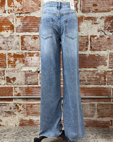 OAT NYC Baby Wide Leg Jeans in Bello Light Wash-210 Denim-Little Bird Boutique