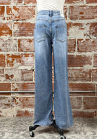 OAT NYC Baby Wide Leg Jeans in Bello Light Wash-210 Denim-Little Bird Boutique