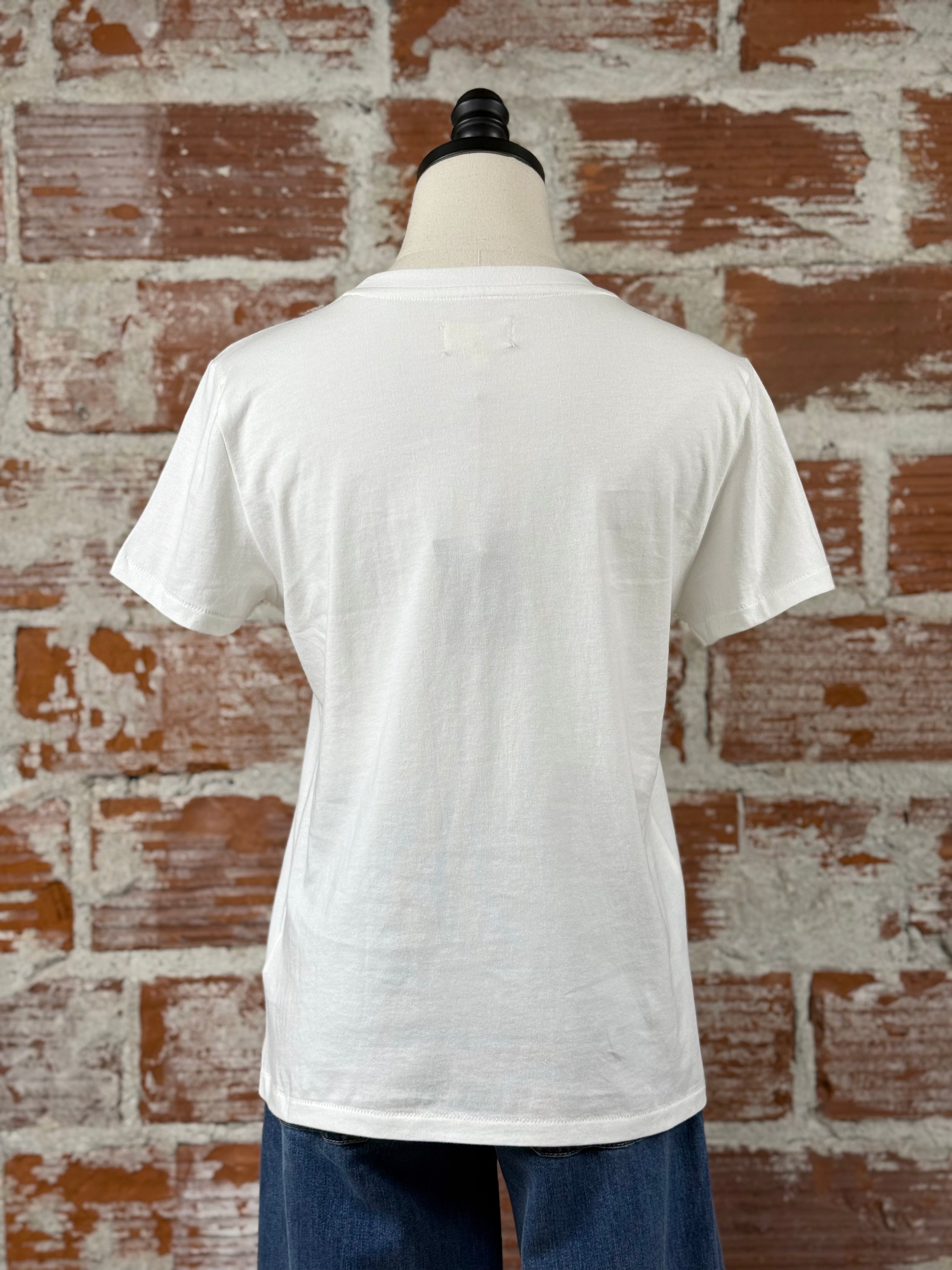 Thread and Supply Asher Tee in White-122 - Jersey Tops S/S (Dec - May)-Little Bird Boutique