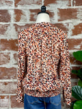 Liverpool Long Sleeve Blouse in Cheetah-112 Woven Tops - Long Sleeve-Little Bird Boutique