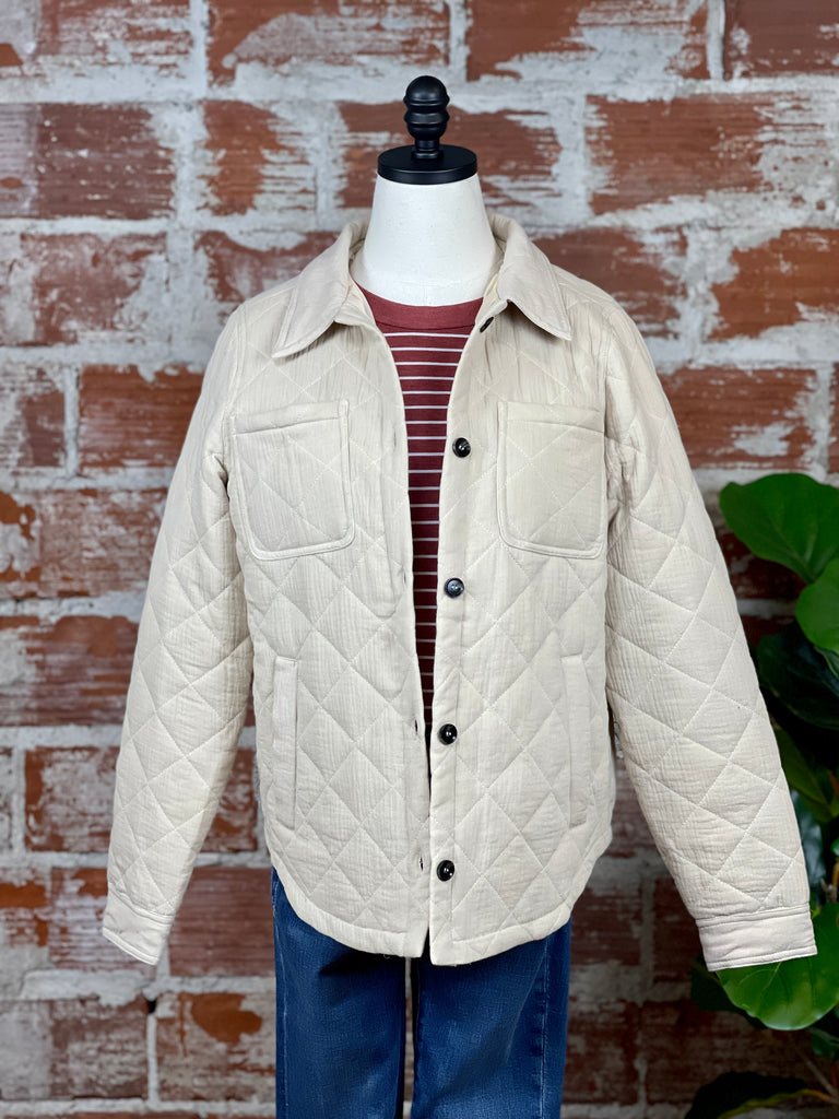 Quilted Jacket in Natural