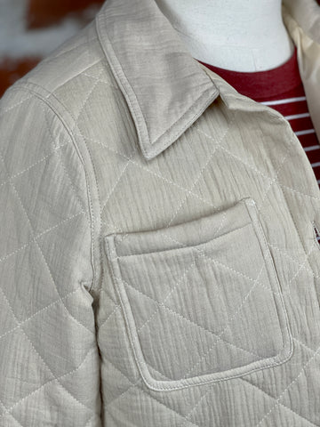 Quilted Jacket in Natural