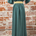Apricot Boho Belted Skirt in Green-231 Skirts-Little Bird Boutique