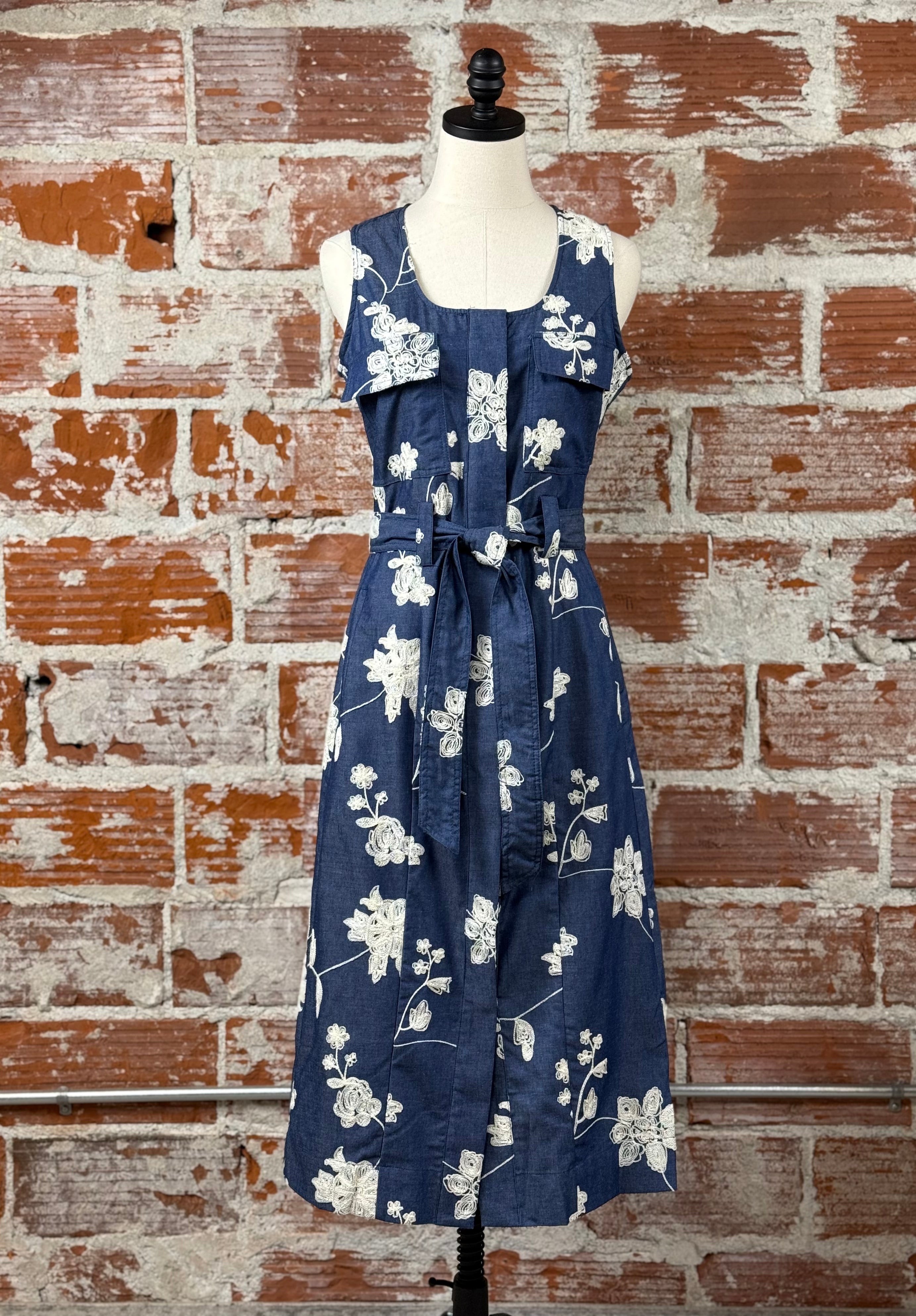 Jasmine Denim Dress-152 Dresses - Long-Little Bird Boutique