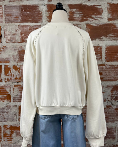 Jess Sweatshirt in Cream-142 Sweatshirts & Hoodies-Little Bird Boutique