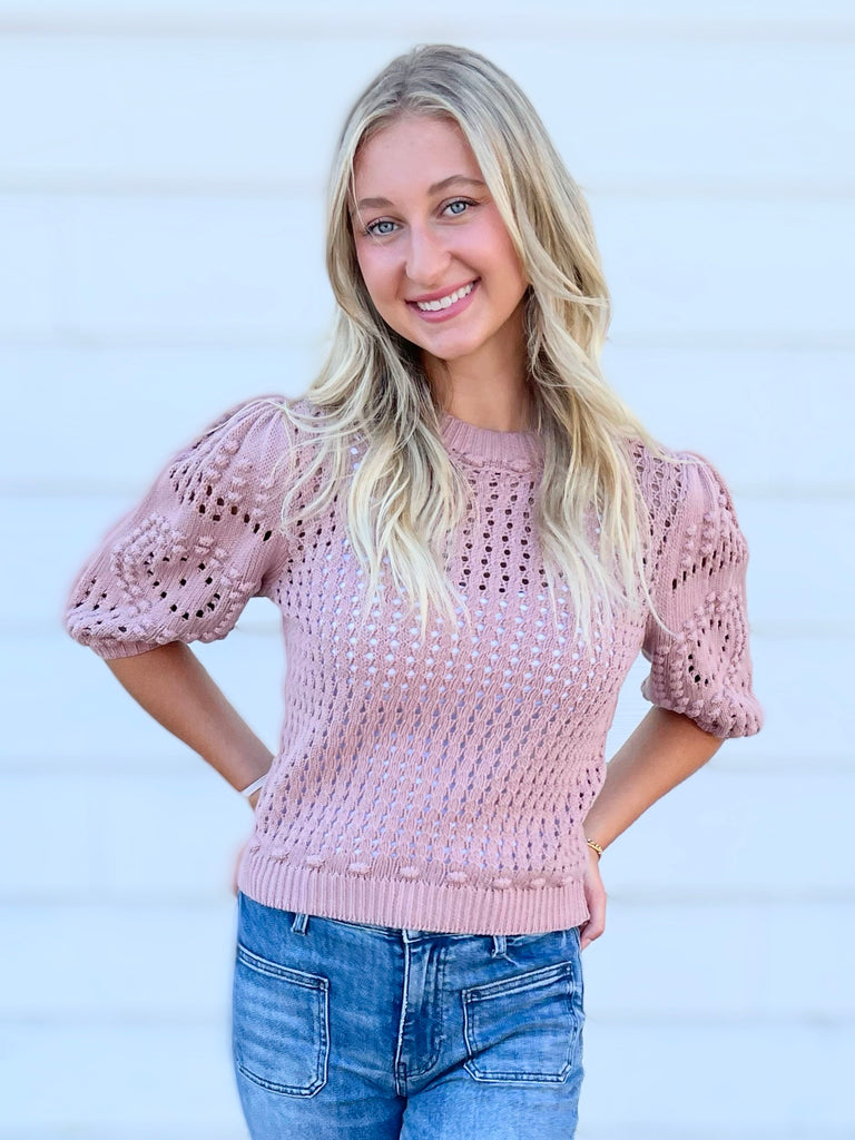 Kia Sweater in Rose Smoke