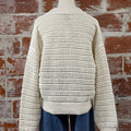 Sanctuary Open Knit Bomber in Chalk-132 - Sweaters S/S (Dec - May)-Little Bird Boutique