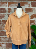 Thread & Supply Alora Sweartshirt in Washed Copper-142 Sweatshirts & Hoodies-Little Bird Boutique