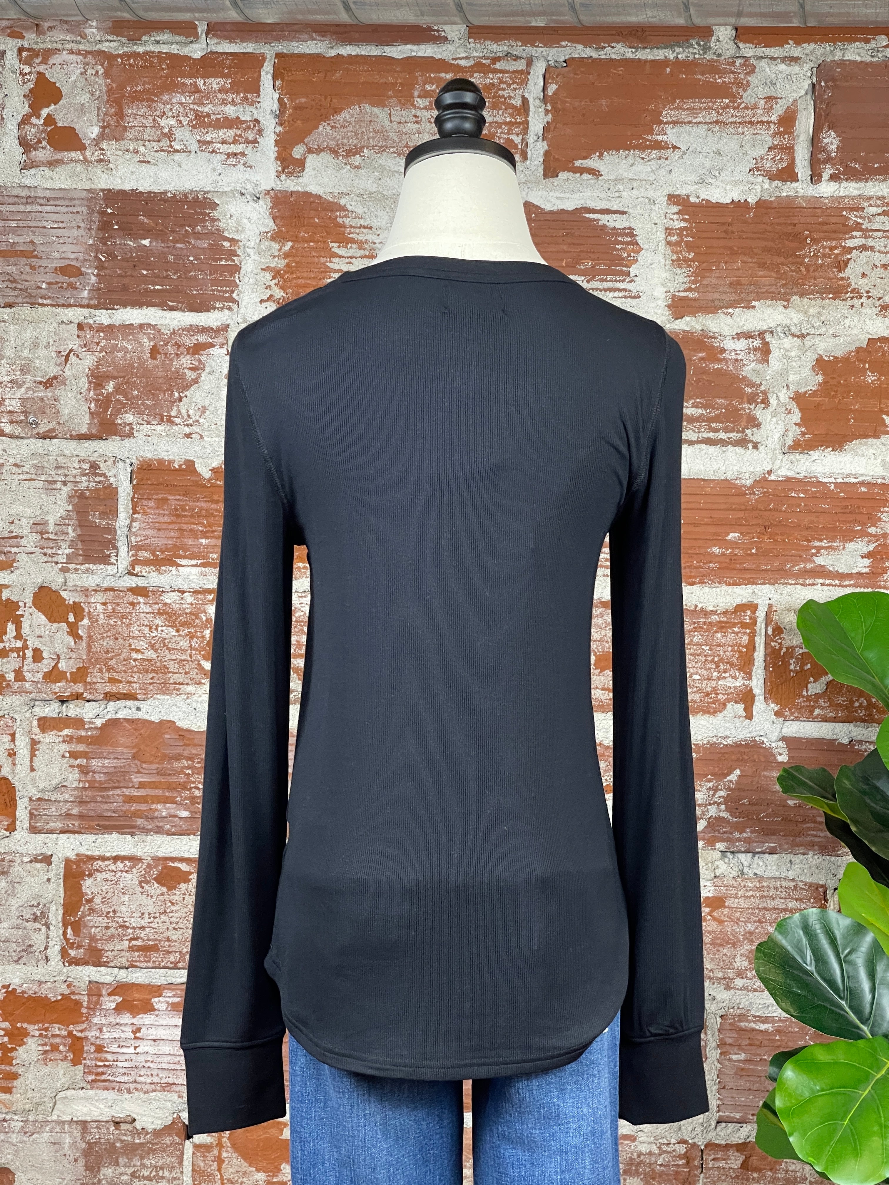 Thread & Supply Stacy Top in Black-121 - Jersey Tops F/W (June - Nov)-Little Bird Boutique