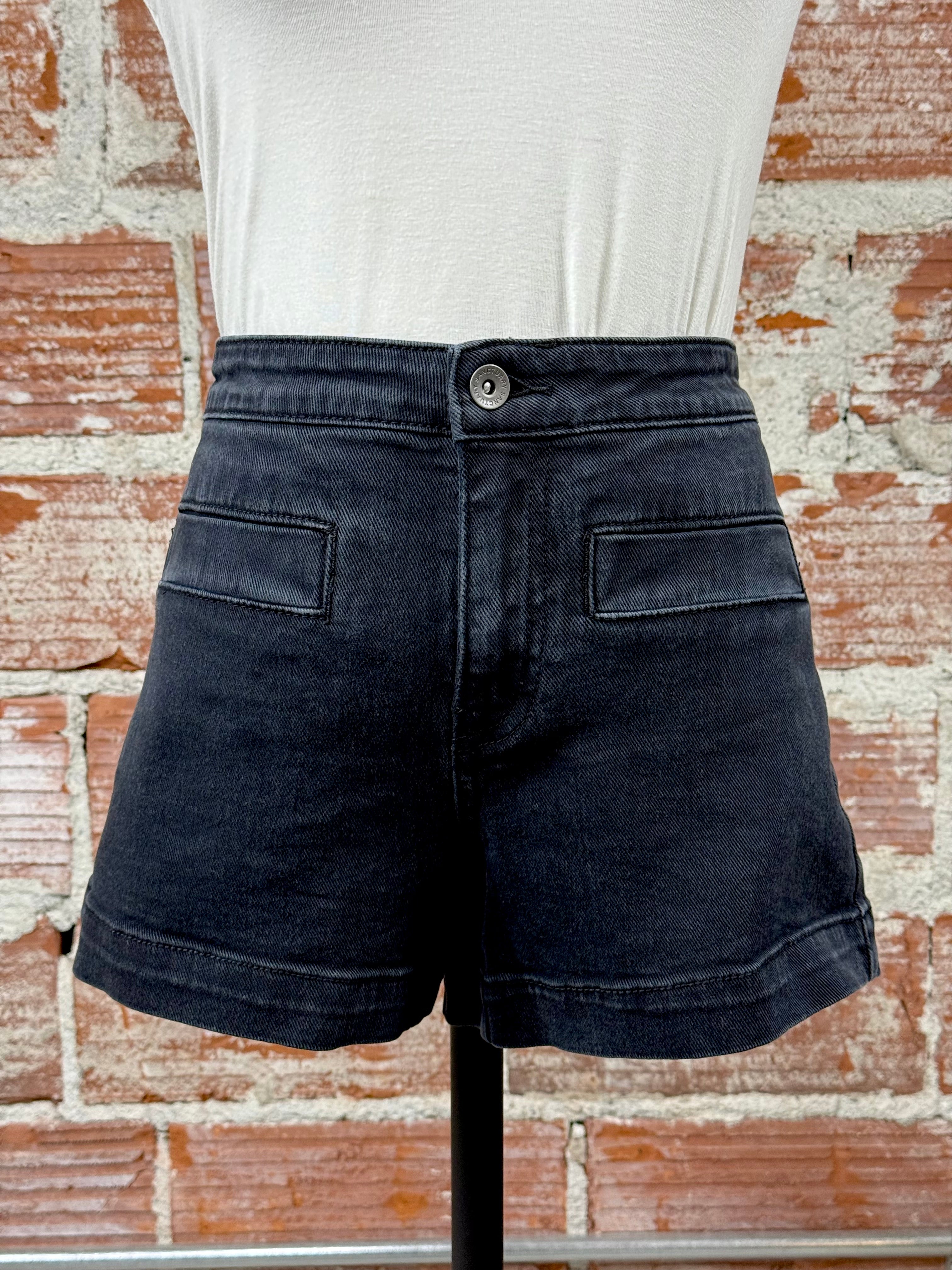 Sanctuary Voyage Shorts in Black-232 Shorts-Little Bird Boutique