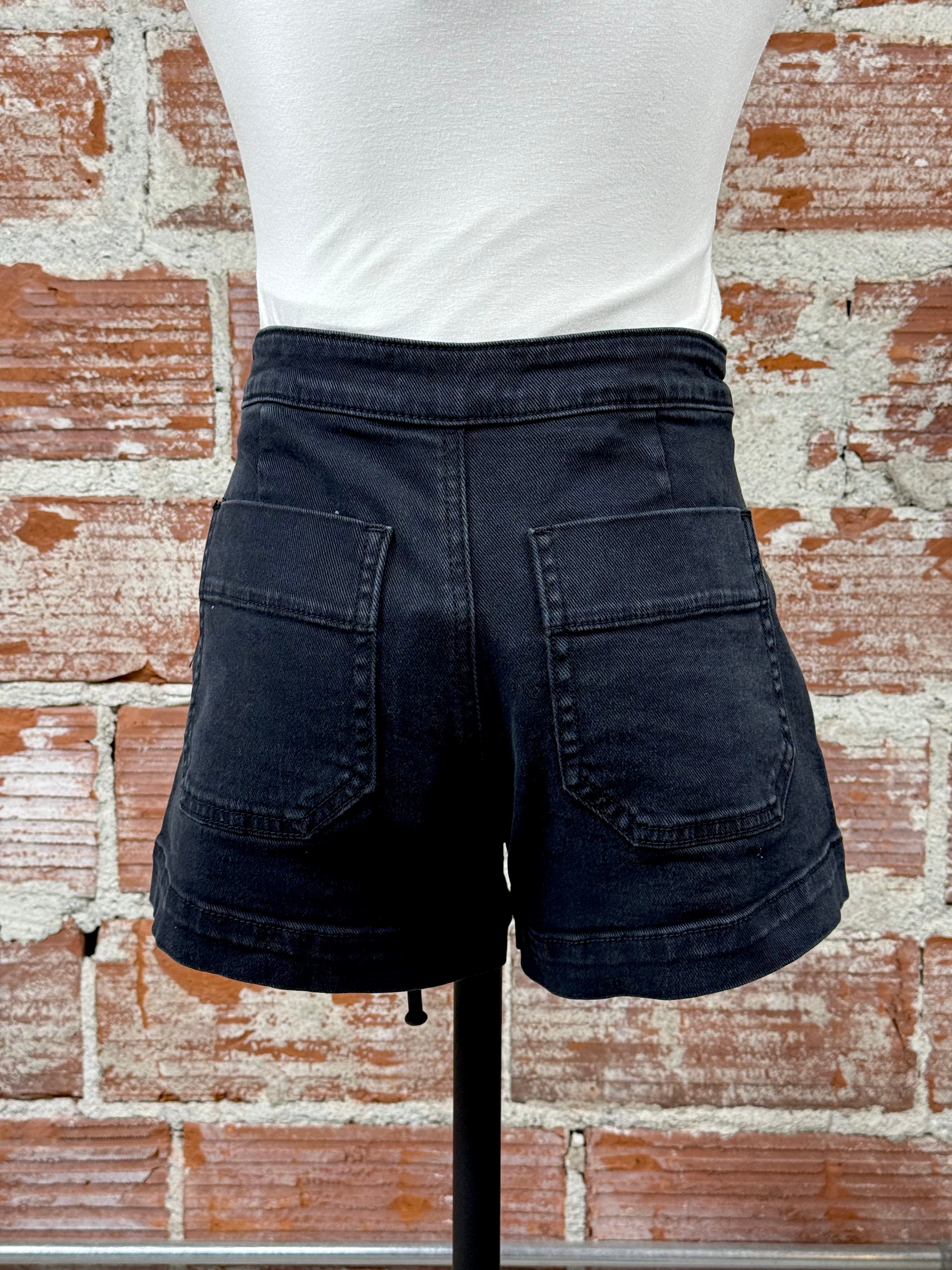Sanctuary Voyage Shorts in Black-232 Shorts-Little Bird Boutique