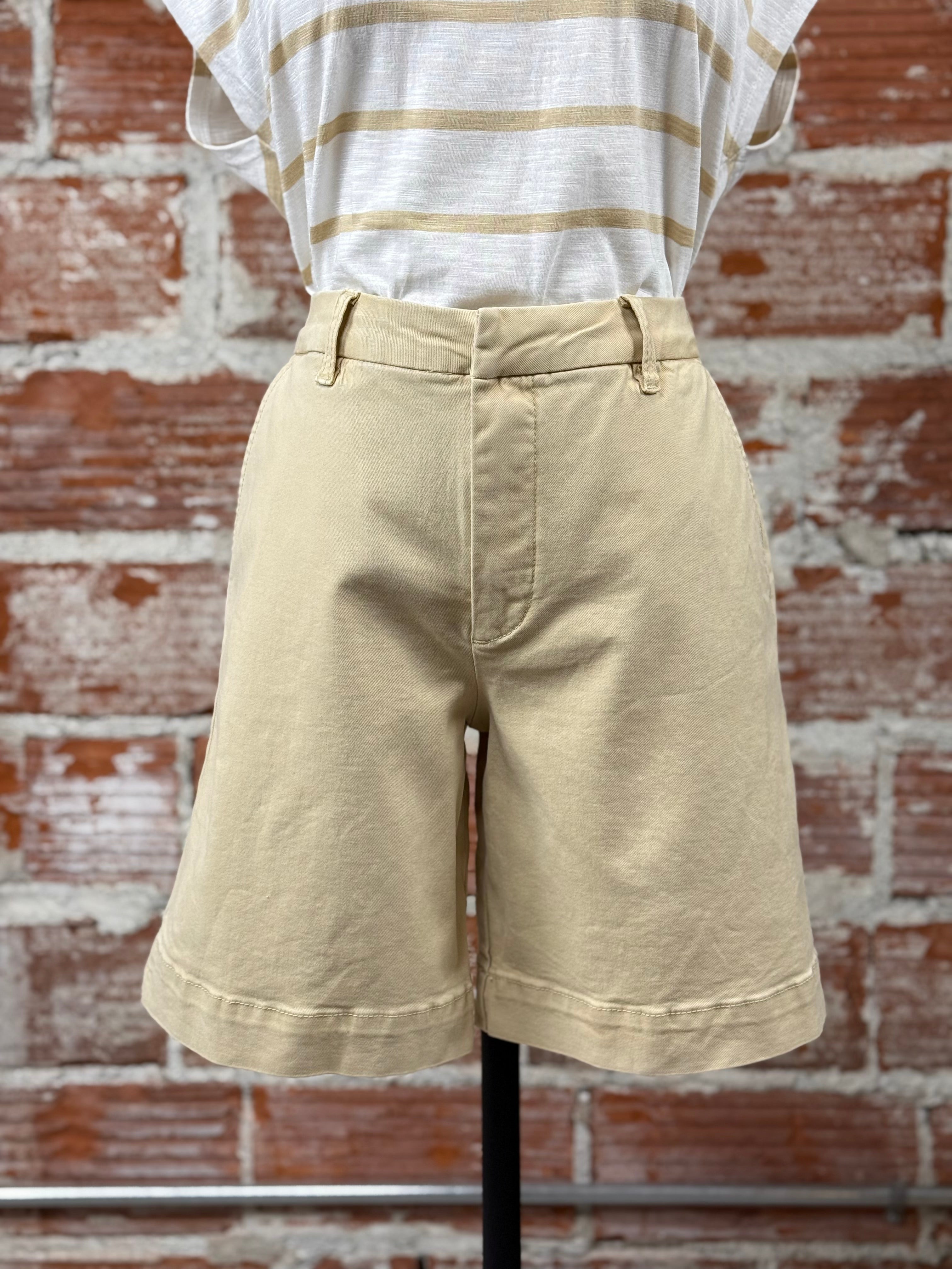 Kut from the Kloth Thea Bermuda Shorts in Sand-232 Shorts-Little Bird Boutique