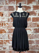 Dex Swiss Dot Mini Dress in Black-151 Dresses - Short-Little Bird Boutique