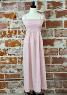 Sophie Dress in Red and White Stripe-152 Dresses - Long-Little Bird Boutique