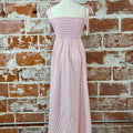 Sophie Dress in Red and White Stripe-152 Dresses - Long-Little Bird Boutique