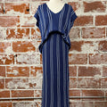 Nora Two Piece Sweater and Skirt Set in Navy and White-160 Jumpsuits/ Rompers-Little Bird Boutique