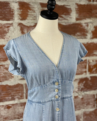Jak & Rae Jem Classic Indigo Denim Dress-152 Dresses - Long-Little Bird Boutique