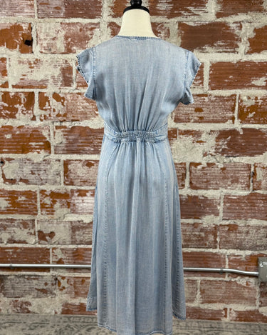 Jak & Rae Jem Classic Indigo Denim Dress-152 Dresses - Long-Little Bird Boutique