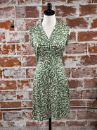 Apricot Vervet Dress in Thyme-151 Dresses - Short-Little Bird Boutique