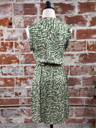 Apricot Vervet Dress in Thyme-151 Dresses - Short-Little Bird Boutique