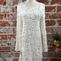 Apricot Crochet Bell Sleeve Shift Dress-151 Dresses - Short-Little Bird Boutique