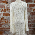 Apricot Crochet Bell Sleeve Shift Dress-151 Dresses - Short-Little Bird Boutique