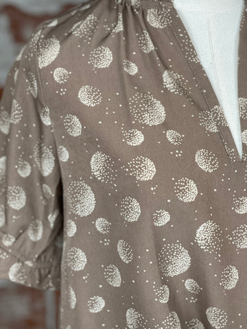 Emily Dot Top in Taupe