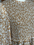 Cooper Smocked Dress in Caramel Floral-152 Dresses - Long-Little Bird Boutique
