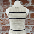 Ellis Sweater Tank in White Birch and Dark Storm Stripe-132 - Sweaters S/S (Dec - May)-Little Bird Boutique