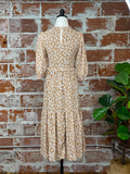 Cooper Smocked Dress in Caramel Floral-152 Dresses - Long-Little Bird Boutique