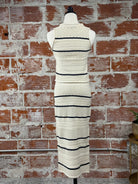 Ellis Sweater Tank in White Birch and Dark Storm Stripe-132 - Sweaters S/S (Dec - May)-Little Bird Boutique