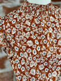 Zoey Floral Top-111 Woven Tops - Short Sleeve-Little Bird Boutique