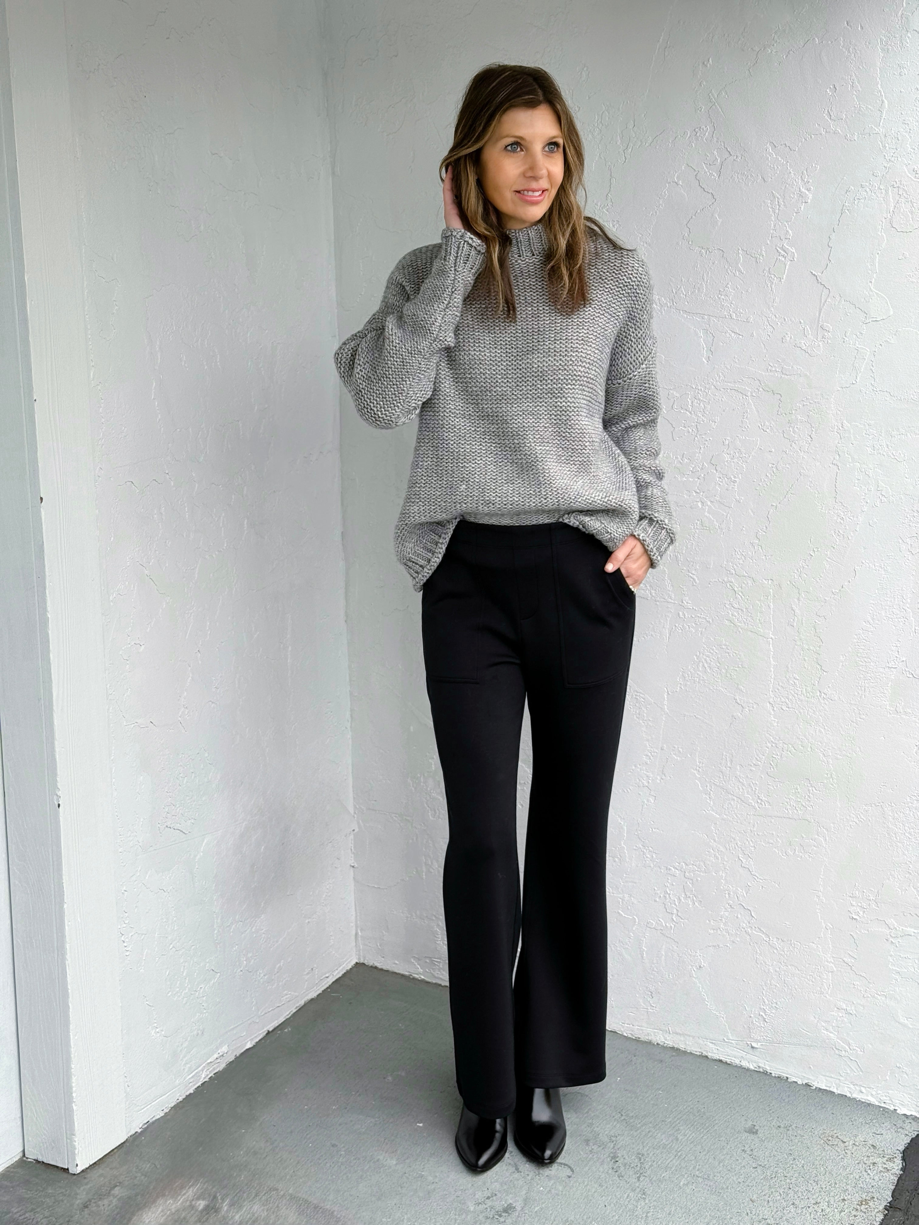 Weekend in LA Mylie Pant in Black-220 Pants-Little Bird Boutique