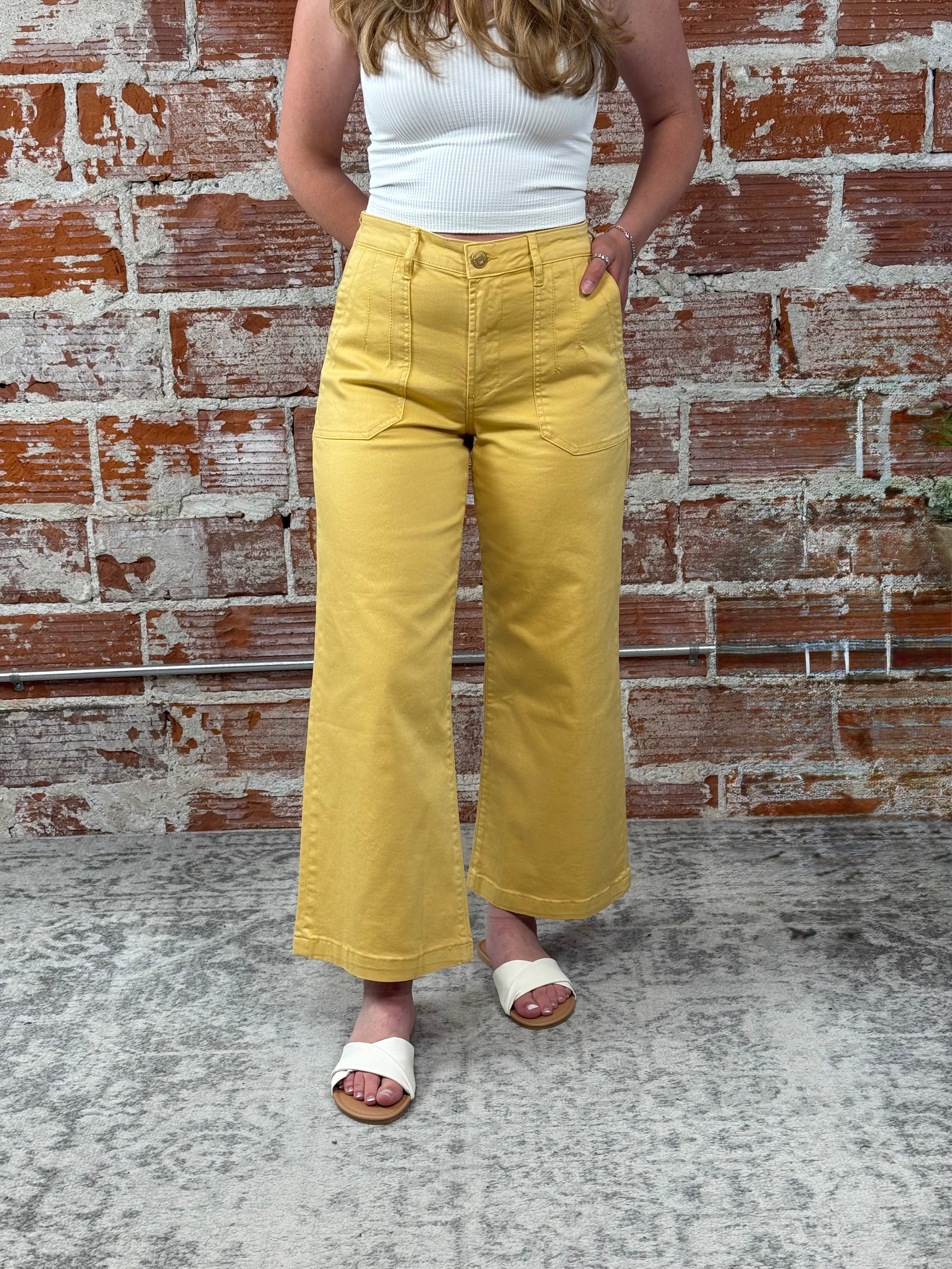 Kut from the Kloth Meg Pants in Dandelion-220 Pants-Little Bird Boutique