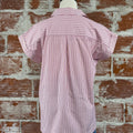Jak & Rae Ilene Top in Cosmic Pink Stripe-112 - Woven Top S/S (Dec - May)-Little Bird Boutique