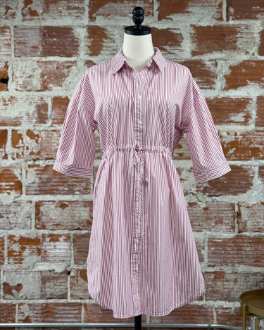 Jak and Rae Jenneva Dress in Cosmic Pink Stripe-151 Dresses - Short-Little Bird Boutique