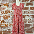 Jak & Rae Jem Dress in Red and White Floral-152 Dresses - Long-Little Bird Boutique