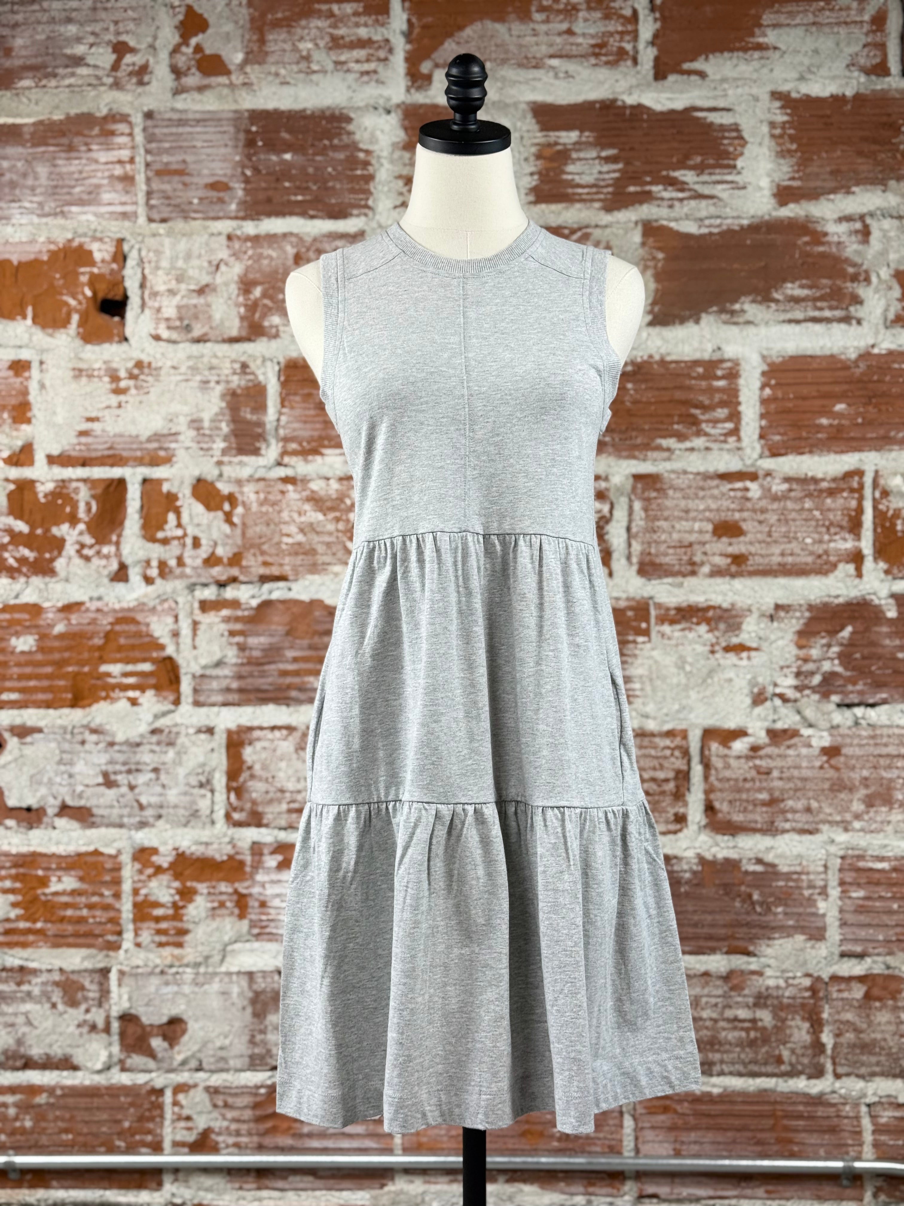 Jak & Rae Wylie Dress in Grey-151 Dresses - Short-Little Bird Boutique